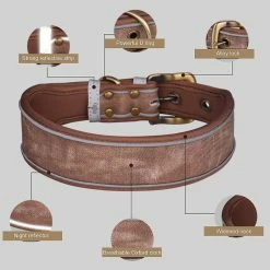Unbranded Farfi Pet Collar Reflective Wear-resistant Anti-pull Polyester Pet Dog Collar Pour Grands Chiens -Pet Soin 814250393 max