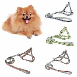 Unbranded Farfi Réglable Réfléchissant Pet Dog Harness Vest Leash Nylon Walking Traction Rope -Pet Soin 814253309 max