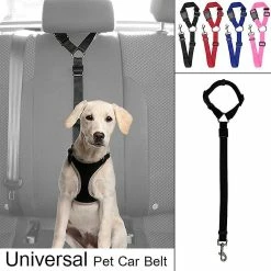 Unbranded Farfi Nouveau Réglable Pet Dog Car Sécurité Ceinture De Sécurité Retenue Laisse Marche Corde Ferme -Pet Soin 814255132 max
