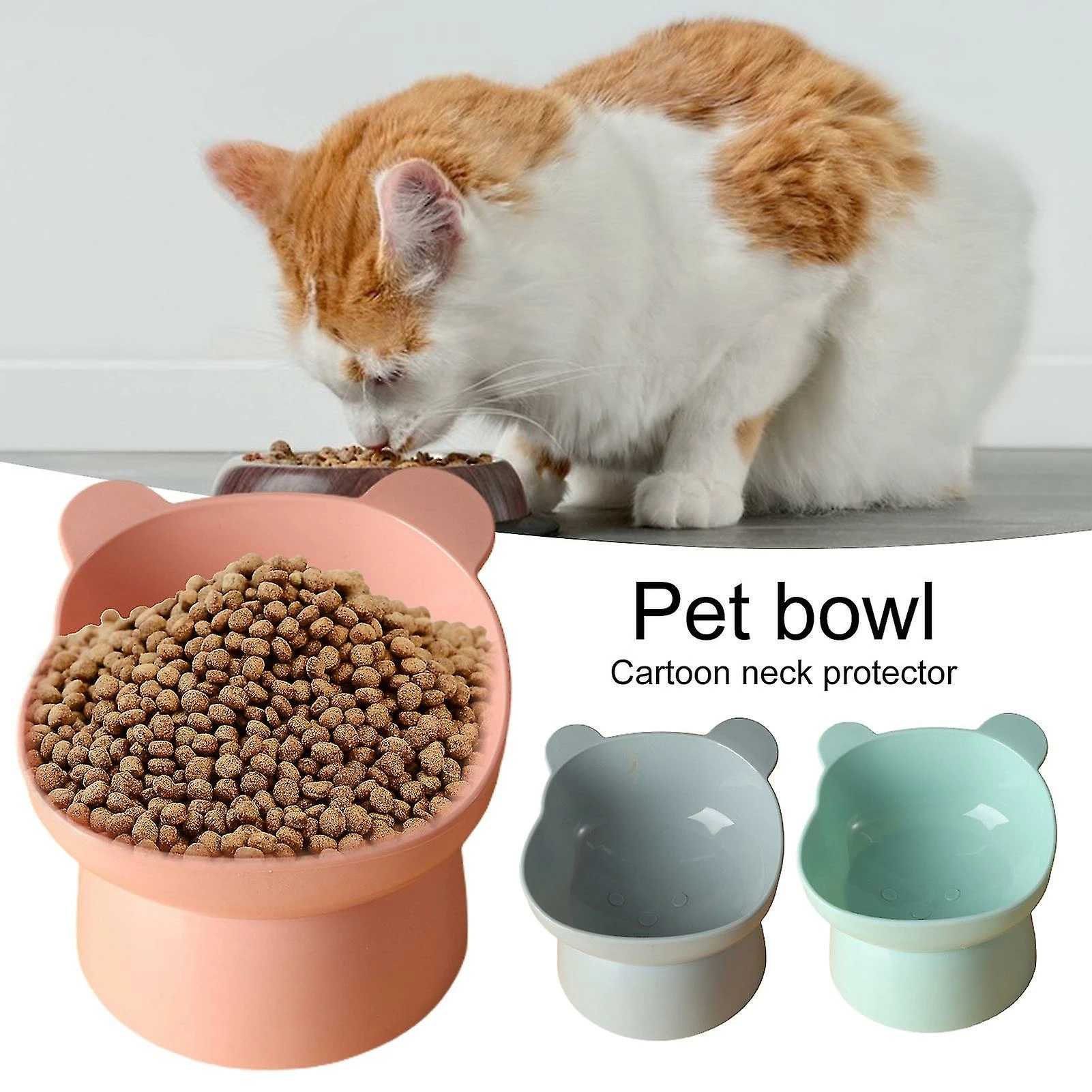 Unbranded Farfi Dog Bowl Base Élevée Anti-chute Imperméable Imperméable Insécable Angle D’inclinaison Forme D’ours Bol De Nourriture Pour Animaux De Compagnie Pour La Maison 4 Unbranded Farfi Dog Bowl Base Élevée Anti-chute Imperméable Imperméable Insécable Angle D’inclinaison Forme D’ours Bol De Nourriture Pour Animaux De Compagnie Pour La Maison – Image 4