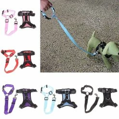 Unbranded Farfi Pet Dog Puppy Réglable Soft Mesh Harness Vest Chest Strap Leash Traction Rope -Pet Soin 814279207 max