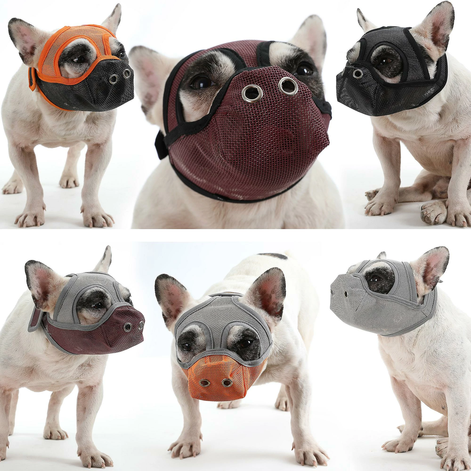 Unbranded Pet Dog Muselières Réglable Respirant Chien Bouche Housse Anti Aboiement Morsure Pour Bouledogue Français Carlin Dressage Collier Chien Prévenir La Morsure 1 Unbranded Pet Dog Muselières Réglable Respirant Chien Bouche Housse Anti Aboiement Morsure Pour Bouledogue Français Carlin Dressage Collier Chien Prévenir La Morsure