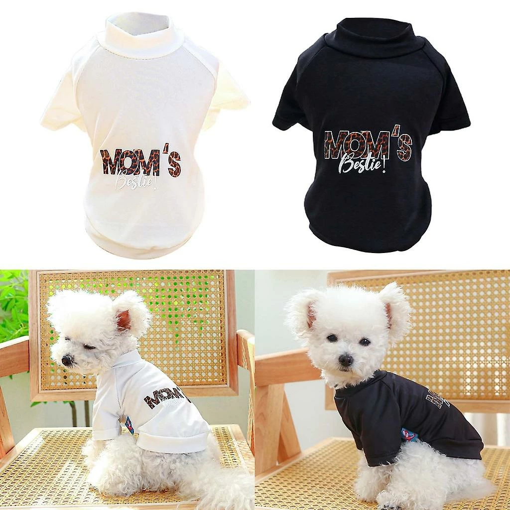 Unbranded Pet T Shirt Avec Mom's Bestie Print Dog Overall Spring Summer Party Jumpsuit 2 Unbranded Pet T Shirt Avec Mom's Bestie Print Dog Overall Spring Summer Party Jumpsuit – Image 2