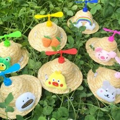 Unbranded Puppy Sun Cap Dog Hat Hew Avec Lovely Bamboo-copter Pet Costume Headwear -Pet Soin 837672348 max 1