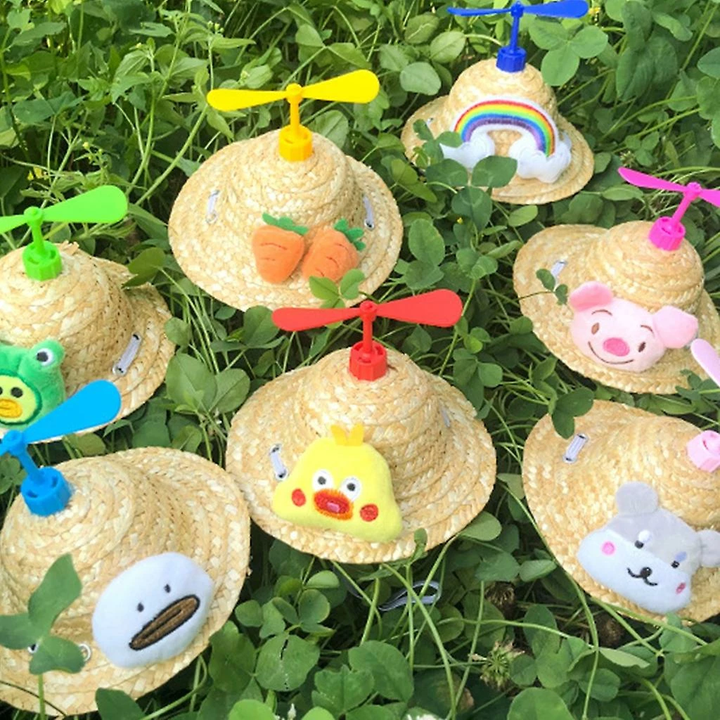 Unbranded Puppy Sun Cap Dog Hat Hew Avec Lovely Bamboo-copter Pet Costume Headwear 3 Unbranded Puppy Sun Cap Dog Hat Hew Avec Lovely Bamboo-copter Pet Costume Headwear – Image 3