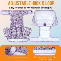 Unbranded Pet Dog Imperméable Sous-vêtements Peau Amicale Puppies Période Shorts Fournitures Pour Chiens -Pet Soin 837672674 max