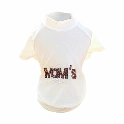 Unbranded Pet T Shirt Avec Mom's Bestie Print Dog Overall Spring Summer Party Jumpsuit