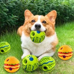 Unbranded Squeak Dog Toys Vinyl Chew Lantern / Hamburger Toy Avec Squeaker 4 Options -Pet Soin 837674470 max