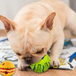 Unbranded Squeak Dog Toys Vinyl Chew Lantern / Hamburger Toy Avec Squeaker 4 Options -Pet Soin 837674845 max