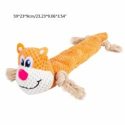 Unbranded Squeaky Dog Toy Durable Rembourré Dentition Mâcher Jouet Tir De Guerre Chien Peluche Toy -Pet Soin 837675143 max