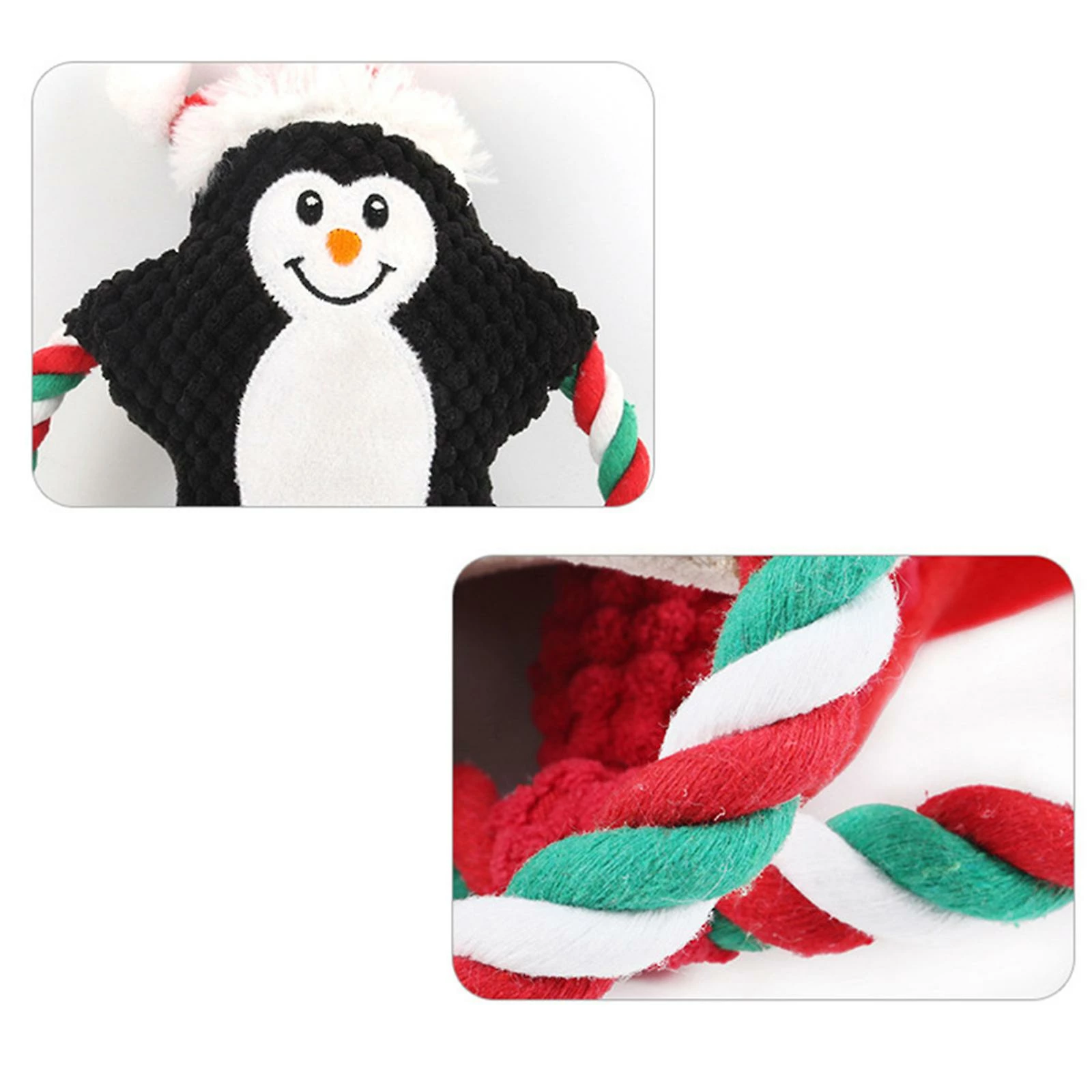 Unbranded Noël Dog Toys Squeak Peluche Toy Cute Appearance Cute Shoot Shoot Of-War Rope Toys 4 Unbranded Noël Dog Toys Squeak Peluche Toy Cute Appearance Cute Shoot Shoot Of-War Rope Toys – Image 4