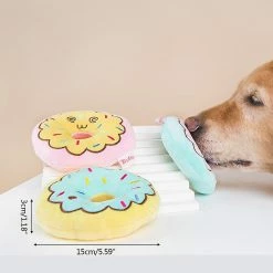 Unbranded Interactif Dog Toy Puppy Peluche Squeak Toy Cute Donut Chew Toy For Teeth 9 Unbranded Interactif Dog Toy Puppy Peluche Squeak Toy Cute Donut Chew Toy For Teeth -Pet Soin 837676056 max
