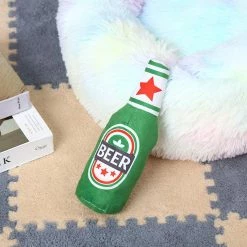 Unbranded Dog Toy Squeak Tug-of-war Interactive Training Toy Beer-bottle Shape -Pet Soin 837676932 max