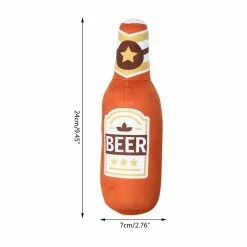 Unbranded Dog Toy Squeak Tug-of-war Interactive Training Toy Beer-bottle Shape -Pet Soin 837676966 max