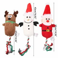 Unbranded Peluche Chew Toy Interactive Squeaky Dog Toy Pour Petit Chien Agressif Chewers -Pet Soin 837677485 max 1