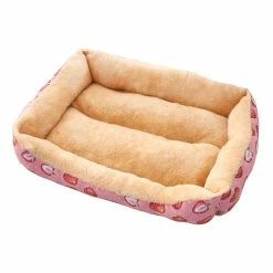 Unbranded Pour Les Lits Pour Chats D’intérieur Soft Breathable Dog Crate Bed Pet Cushion En Peluche