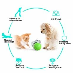 Unbranded Balance Car Dog Food Leaking Toy Multifonctionnel Cat Dog Food Distributeur -Pet Soin 845742838 max