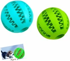 Baicccf Imwell Dog Toy Balls Non Toxique Boule De Jouet Résistante Aux Morsures Pour Chiot Petit Grand Chien De Compagnie Puppy Cat Avec Dents Nettoyage / Mastication / Jeu / Traitement Distribution Na