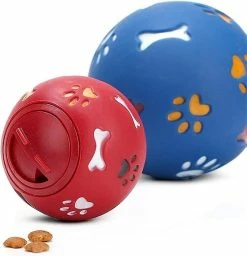 Baicccf Pet Dog Cats Jouets Caoutchouc Résistant Aux Morsures Iq Training Toy Interactif Boules De Nettoyage Des Dents Puppy Toys / B / 7.5cm -Pet Soin 846249773 max