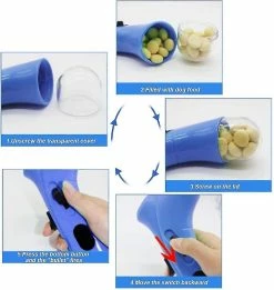Szltcv Pet Treat Launcher Dog Food Feeder, Pistolet à Main Catapult Snack Shooter Feeder Pet Training Dispenser Jouets Pour Chiens Chats -Pet Soin 846255951 max