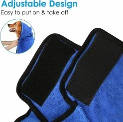 Unbranded Serviette De Peignoir Pour Chien Avec Capuche à Sangle Réglable, Microfibre à Séchage Rapide Super Absorbant Pet Dog Cat Robe De Bain Serviette Pour Le Séchage Des Manteaux (1 Pièce, Moyenne, Blu 8 Unbranded Serviette De Peignoir Pour Chien Avec Capuche à Sangle Réglable, Microfibre à Séchage Rapide Super Absorbant Pet Dog Cat Robe De Bain Serviette Pour Le Séchage Des Manteaux (1 Pièce, Moyenne, Blu -Pet Soin 846702686 max