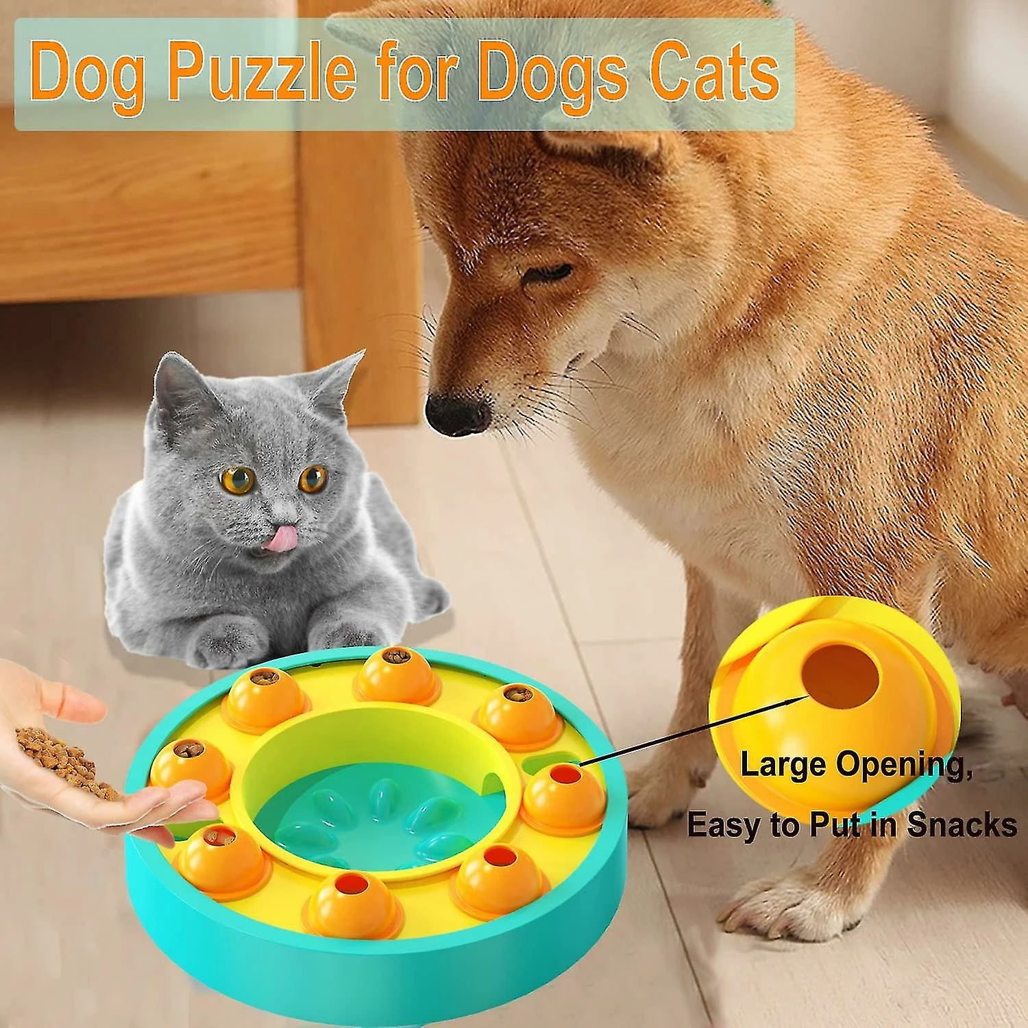 Unbranded Dog Puzzle Slow Feeder Toy, Jouets Interactifs Pour Chiens Chats, Petit Chien Moyen Jouet Slow Feeder Bowlblue1pcs 3 Unbranded Dog Puzzle Slow Feeder Toy, Jouets Interactifs Pour Chiens Chats, Petit Chien Moyen Jouet Slow Feeder Bowlblue1pcs – Image 3